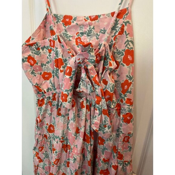 Free Assembly Women's Floral Tiered Midi Dress with Tie Back Size XXL - Picture 7 of 15